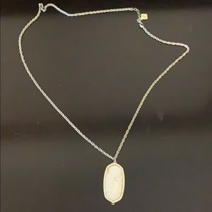 Kendra Scott White pendant necklace